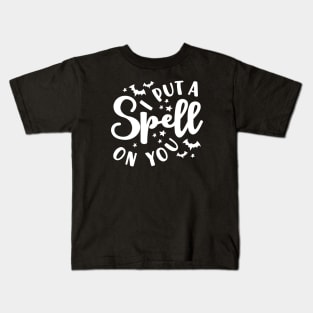 I Put A Spell On You Halloween Fall Cute Kids T-Shirt